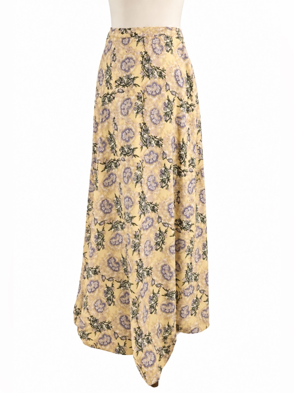 NWT Natural Life Camille Maxi Skirt Riviera Batik Blue print New!